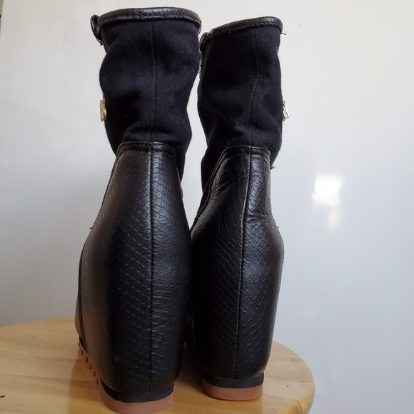 MoS Platform Heel Winter Boots - Picture 3 of 4